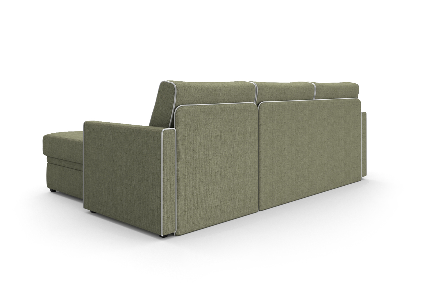 Летти, угловой диван, Ideal 12 ткань Шенилл цвет Оливковый механизм трансформации Дельфин изображение 5