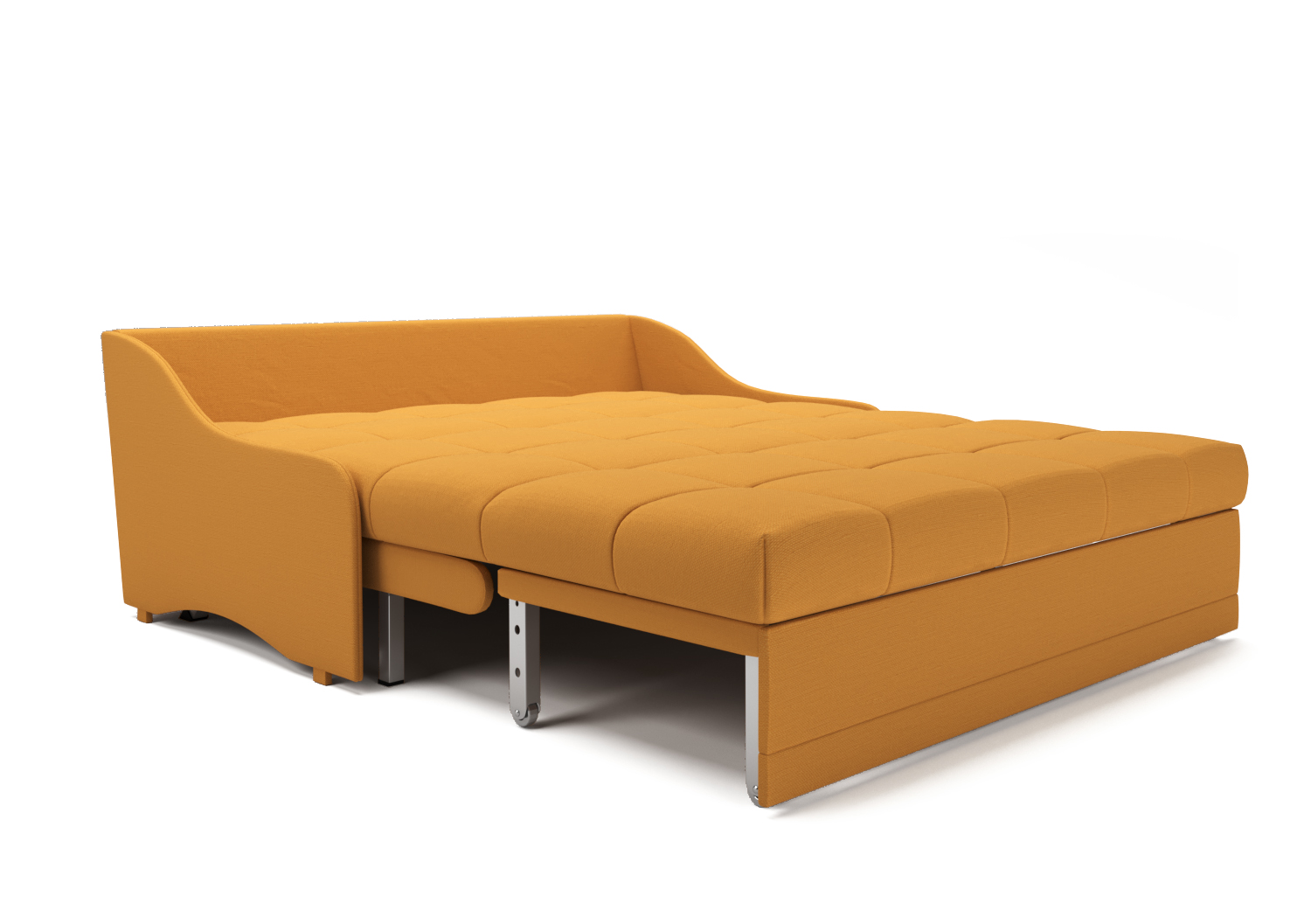 Скай, прямой диван, Prima peach ткань Микровелюр цвет Желтый механизм трансформации Аккордеон изображение 6