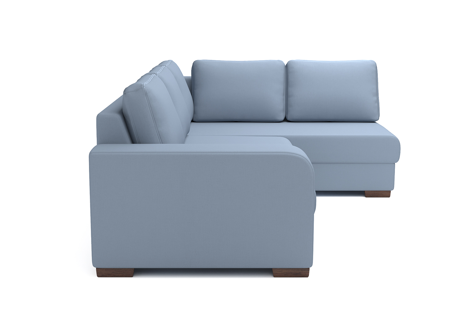 Лондон, угловой диван, Club 28 ткань Искусственная замша цвет Голубой механизм трансформации Пума изображение 6