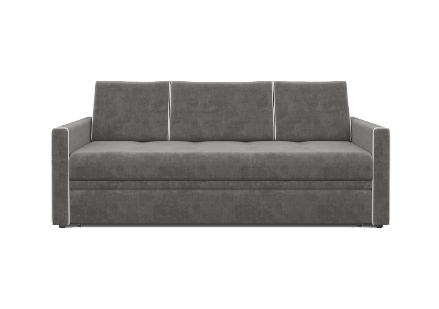 Летти, прямой диван, Charm 04 ткань Микровелюр цвет Серый механизм трансформации Дельфин изображение 3