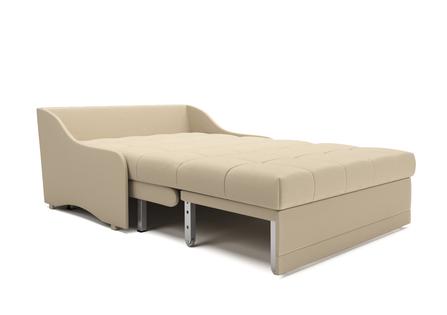 Скай, прямой диван, Velutto 17 ткань Микровелюр цвет Бежевый механизм трансформации Аккордеон изображение 5