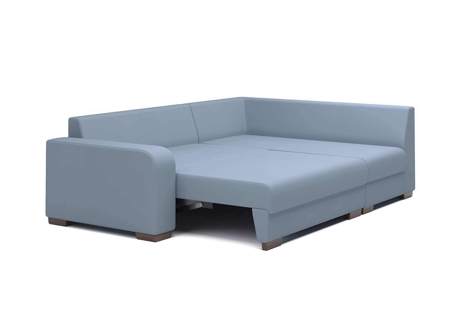 Лондон, угловой диван, Club 28 ткань Искусственная замша цвет Голубой механизм трансформации Пума изображение 5