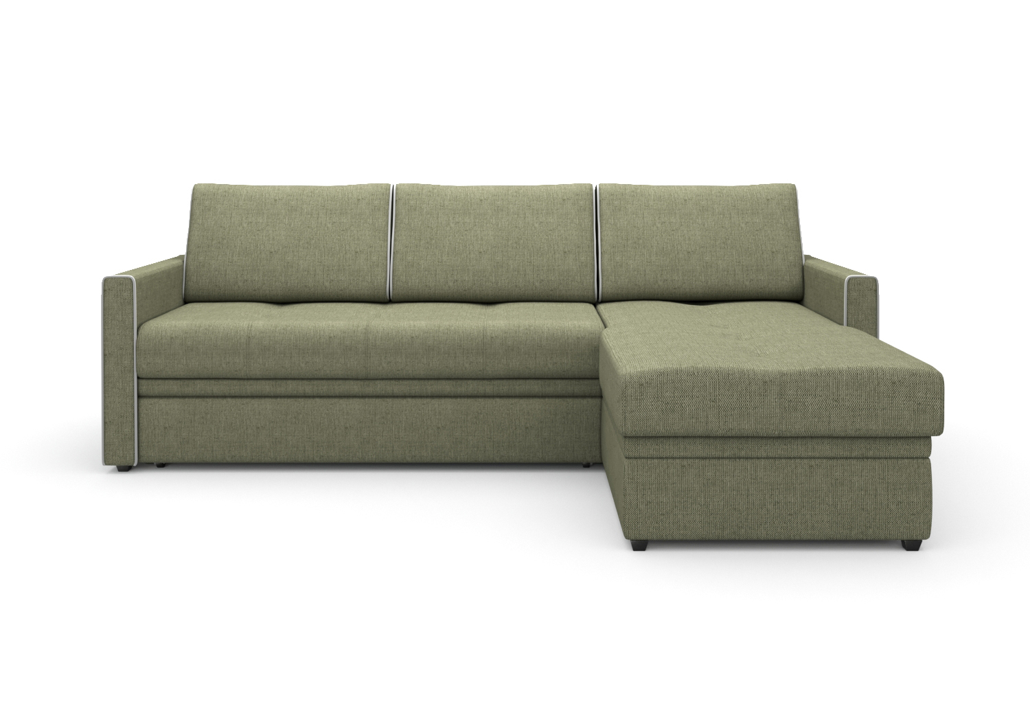Летти, угловой диван, Ideal 12 ткань Шенилл цвет Оливковый механизм трансформации Дельфин изображение 3