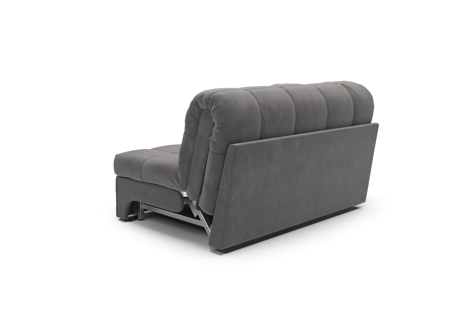 Ллойд, прямой диван, Velutto 32 ткань Микровелюр цвет Серый механизм трансформации Аккордеон изображение 5