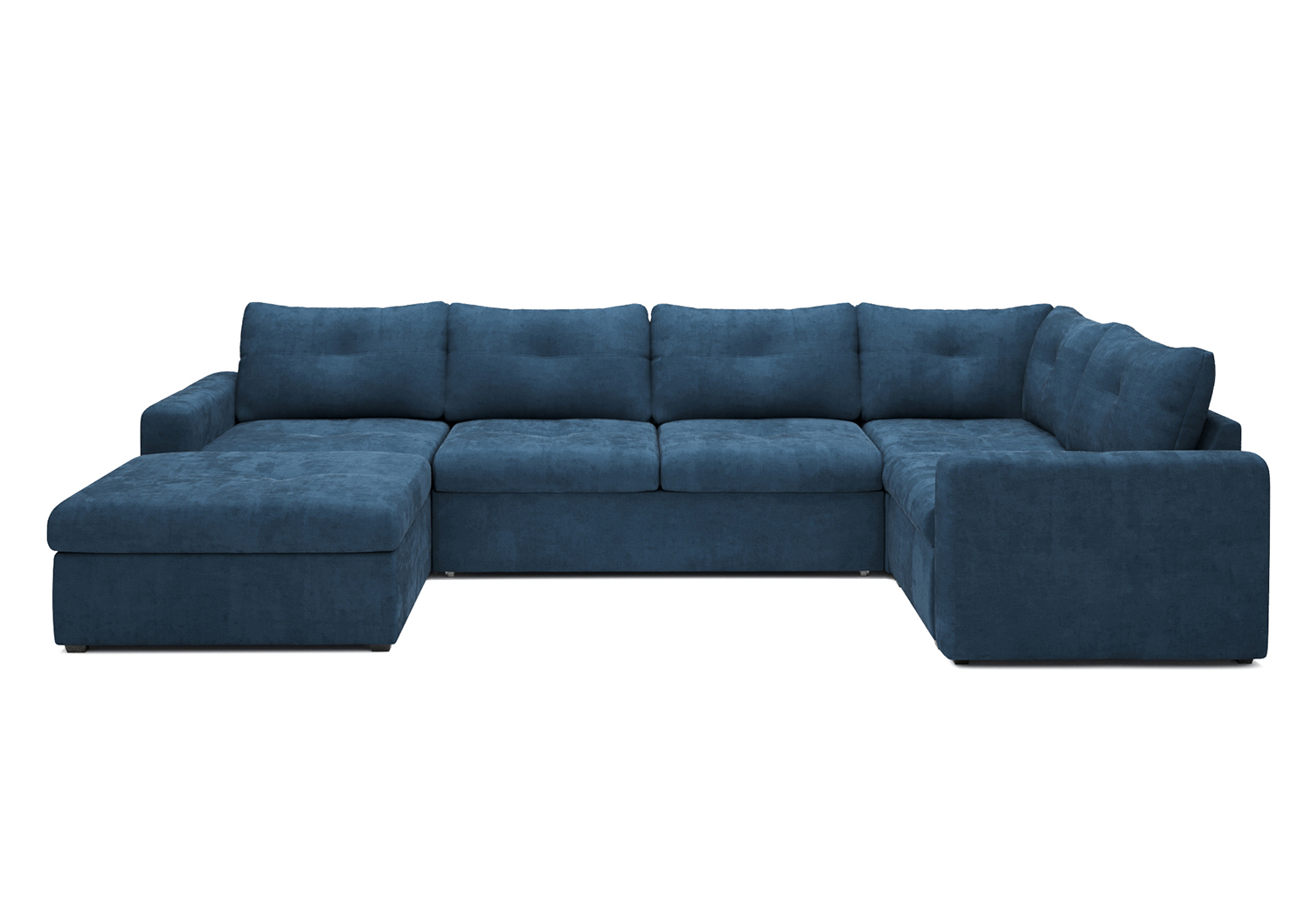 Турин, модульный диван, Fly 13 ткань Микровелюр цвет Синий механизм трансформации Дельфин изображение 4