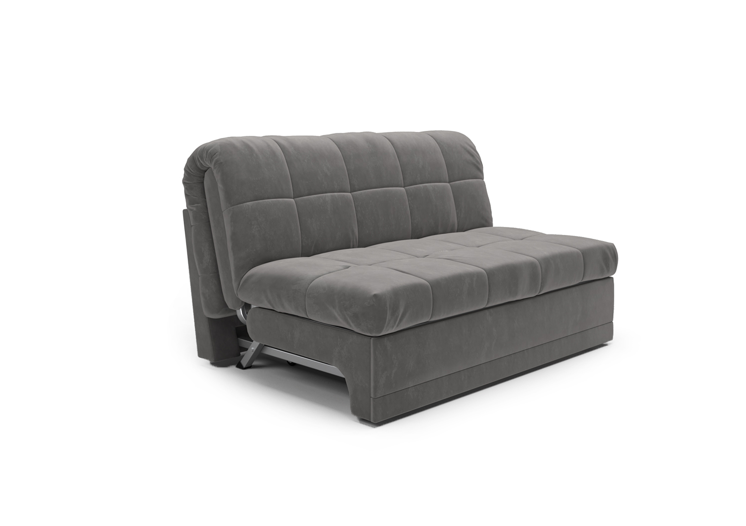Ллойд, прямой диван, Velutto 32 ткань Микровелюр цвет Серый механизм трансформации Аккордеон изображение 2
