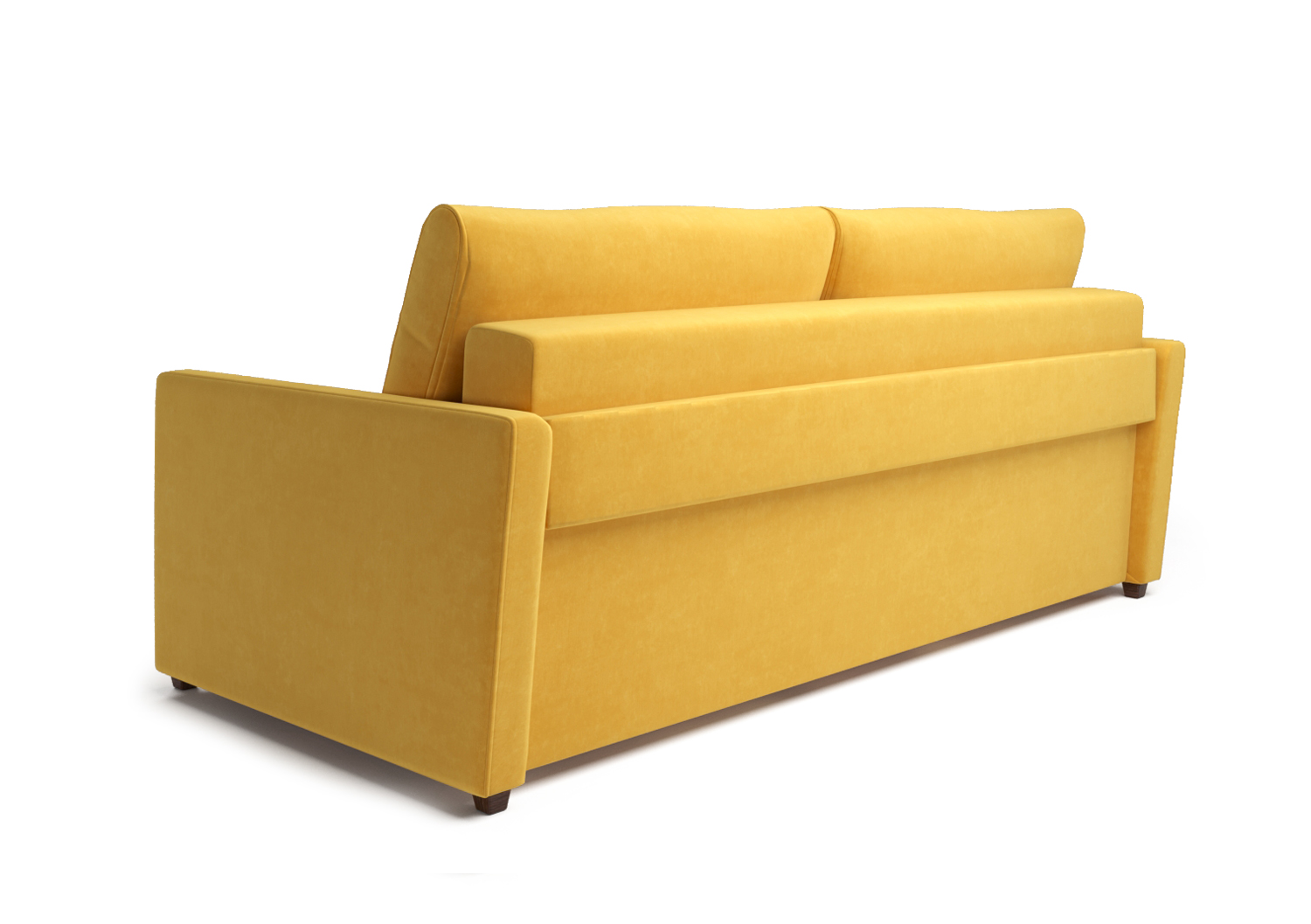 Адель, прямой диван, Miss 83 ткань Шенилл цвет Желтый механизм трансформации Еврокнижка изображение 4
