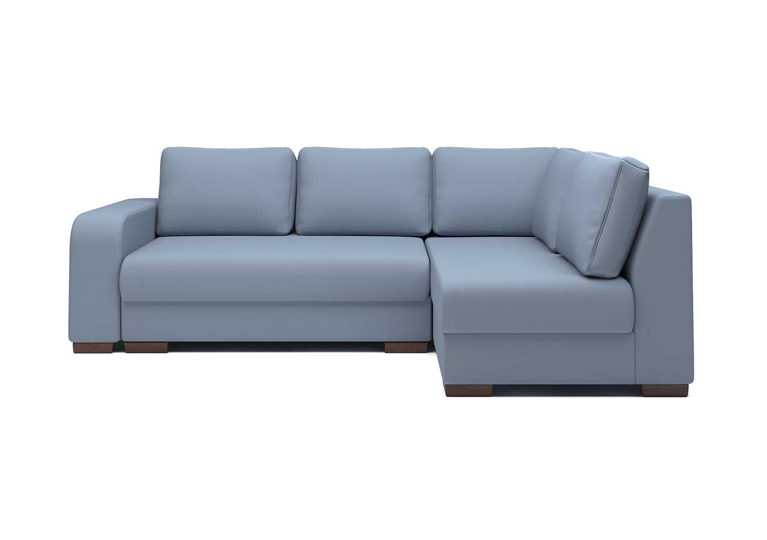 Лондон, угловой диван, Club 28 ткань Искусственная замша цвет Голубой механизм трансформации Пума изображение 4