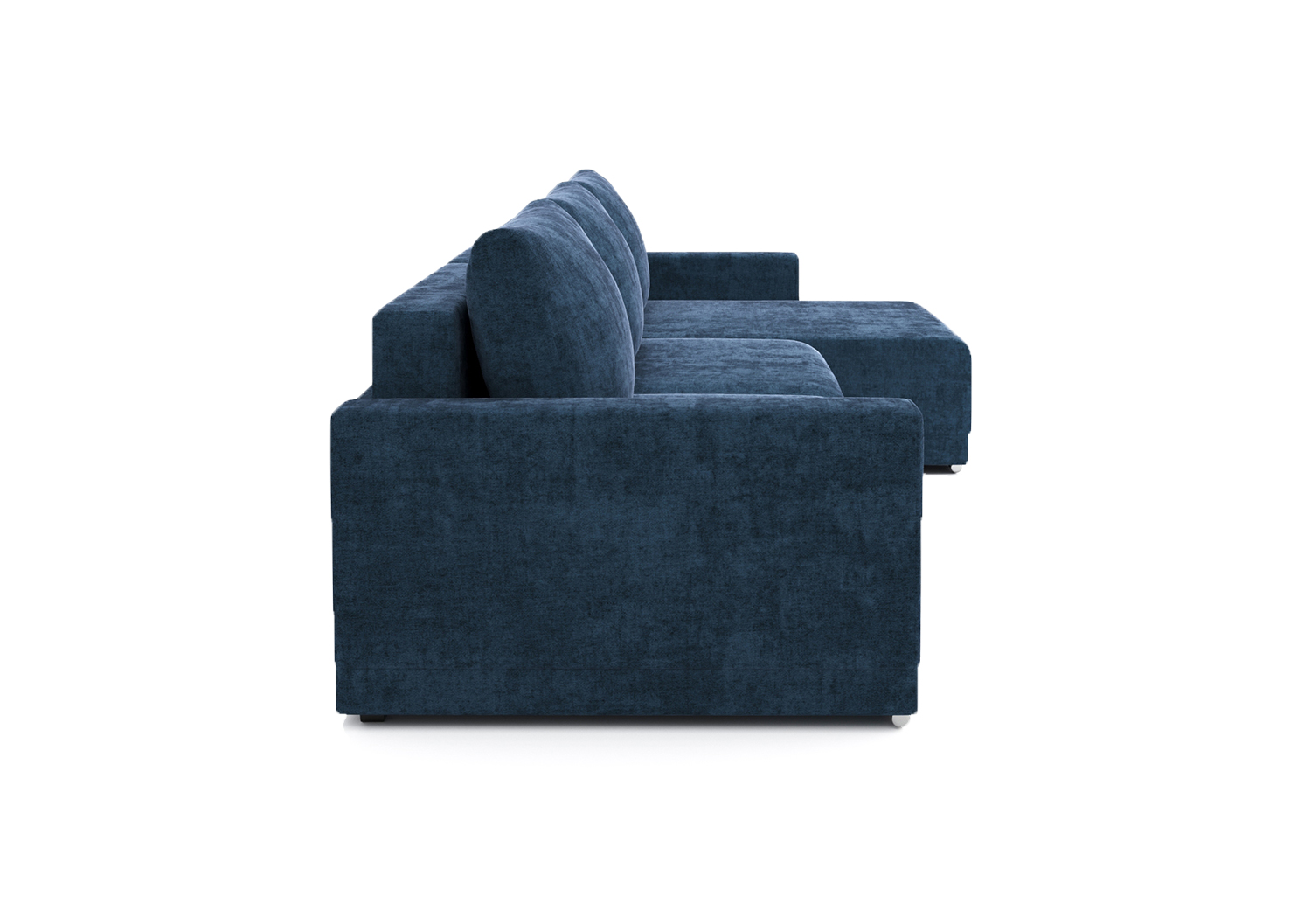 Мартин, угловой диван, Lambi 18 ткань Микровелюр цвет Синий механизм трансформации Еврокнижка изображение 3