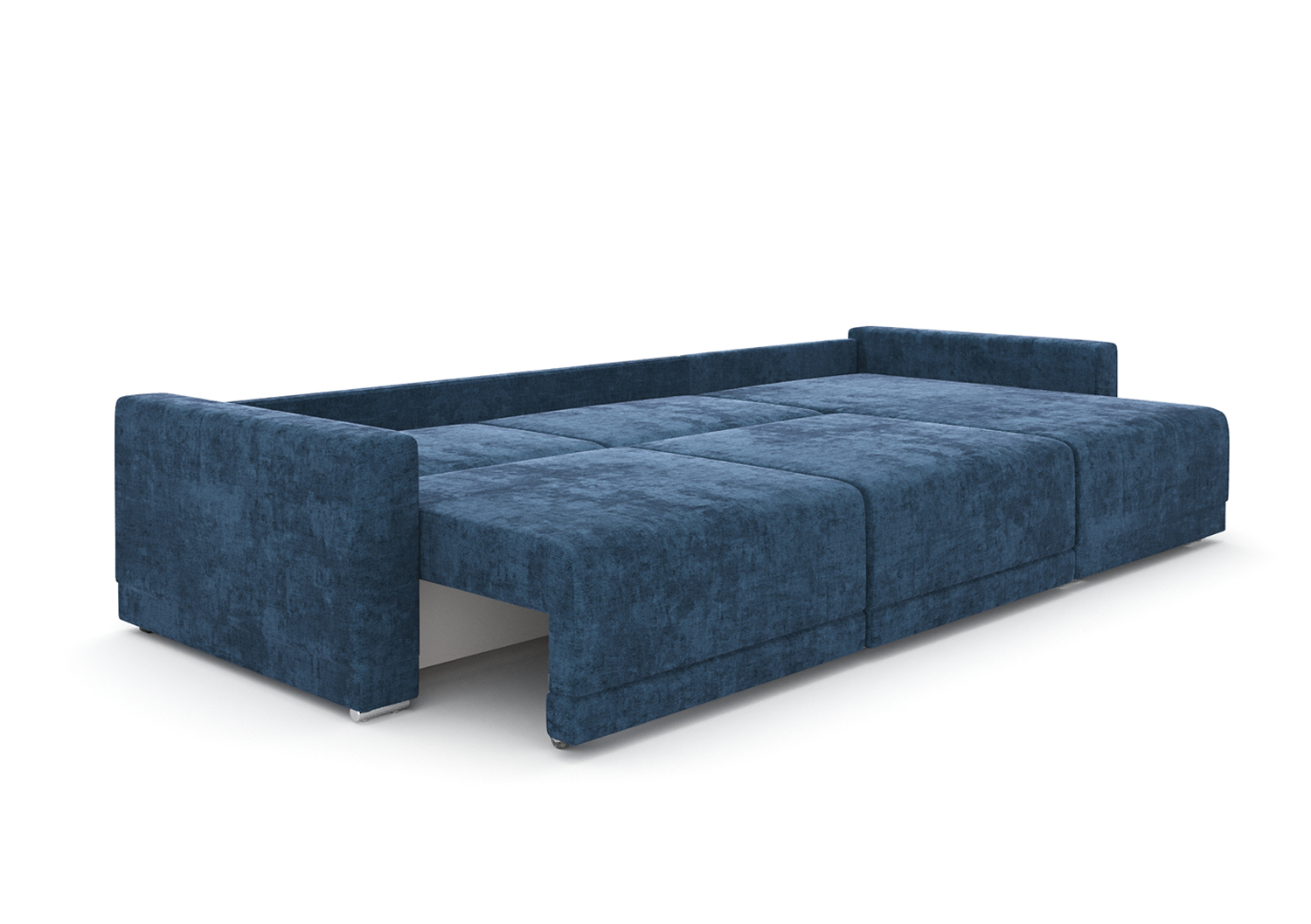Мартин, угловой диван, Lambi 18 ткань Микровелюр цвет Синий механизм трансформации Еврокнижка изображение 5
