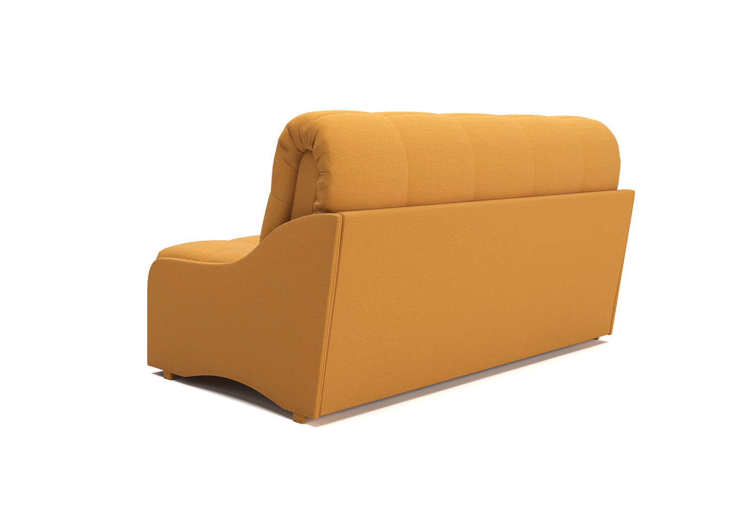 Скай, прямой диван, Prima peach ткань Микровелюр цвет Желтый механизм трансформации Аккордеон изображение 5