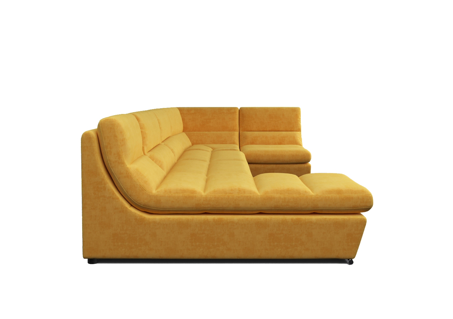 Палермо, модульный диван, Medok 11 pln ткань Шенилл цвет Желтый механизм трансформации Дельфин изображение 3