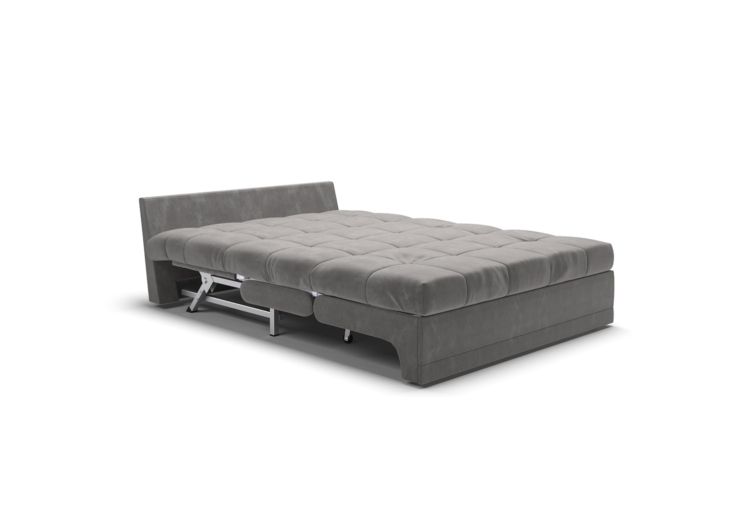 Ллойд, прямой диван, Velutto 32 ткань Микровелюр цвет Серый механизм трансформации Аккордеон изображение 7