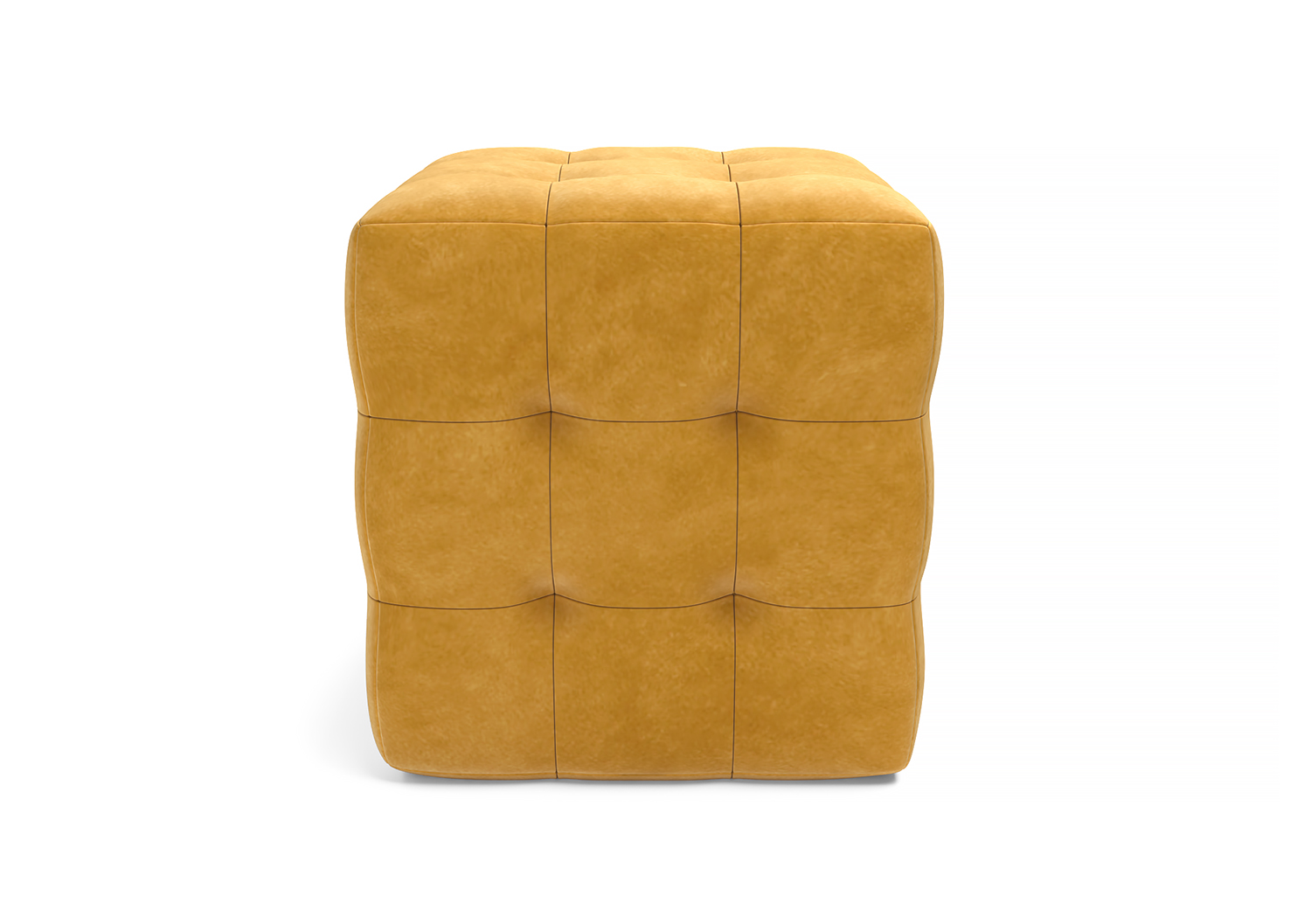 Куб, пуф, Formula 560 ткань Микровелюр цвет Желтый механизм трансформации Без механизма изображение 3
