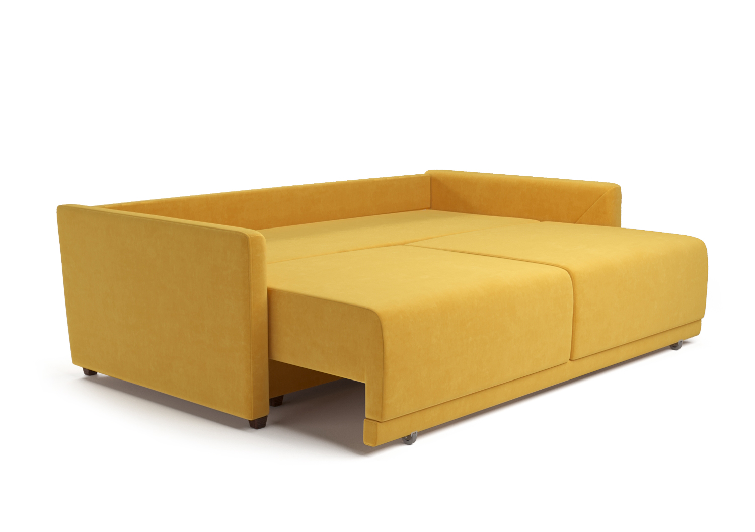 Адель, прямой диван, Miss 83 ткань Шенилл цвет Желтый механизм трансформации Еврокнижка изображение 5
