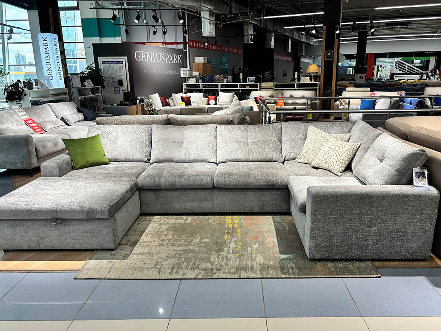 Турин, модульный диван, Sher grey