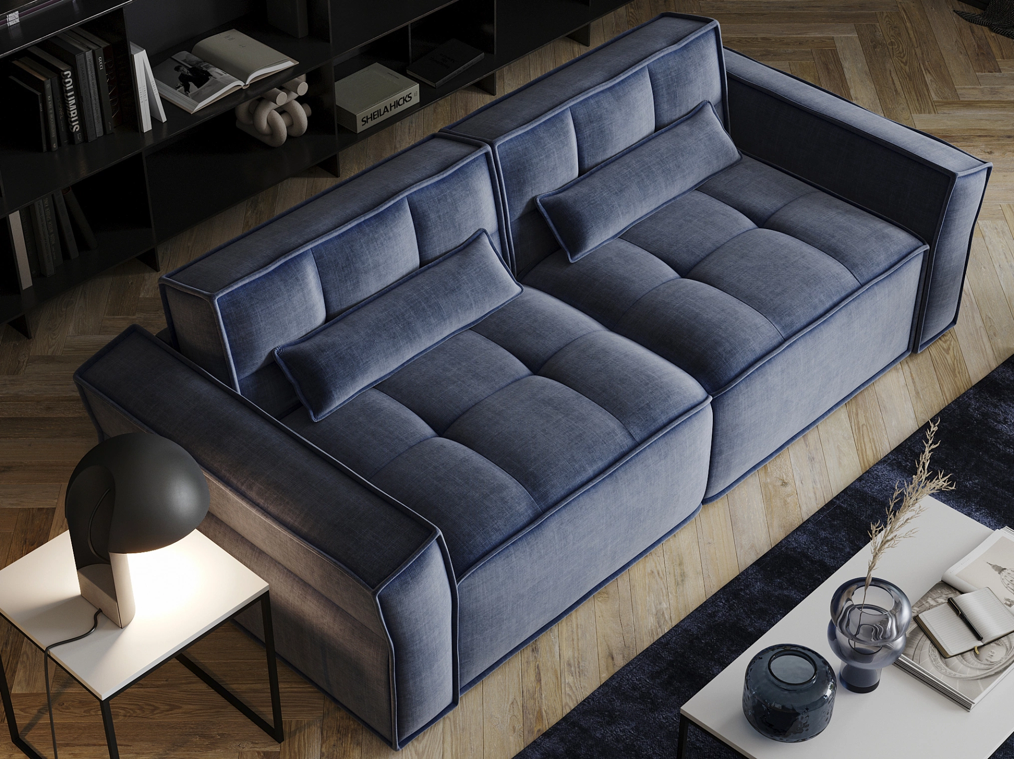 Майами, прямой диван, Rollex Sapphir