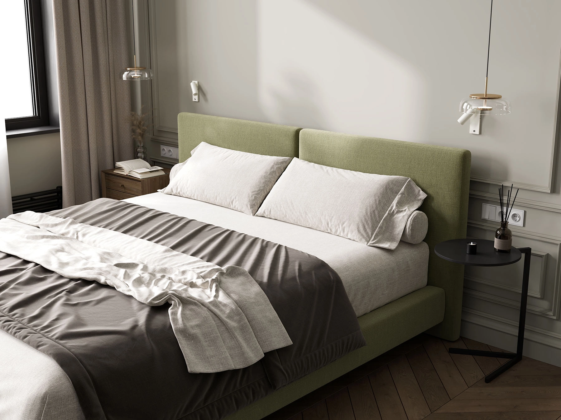 Арни, кровать на высоких опорах, Play grass