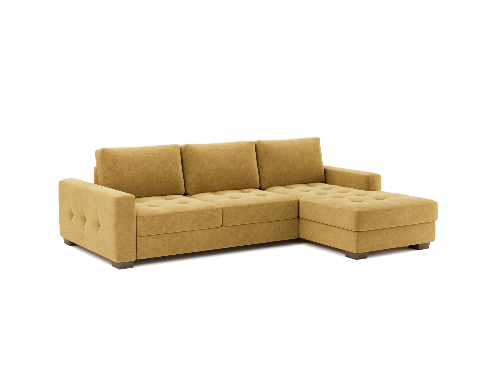 Оливер, угловой диван, Нью-Йорк 17 цвет желтый ширина 278 см купить винтернет-магазин Geniuspark Ru Москва